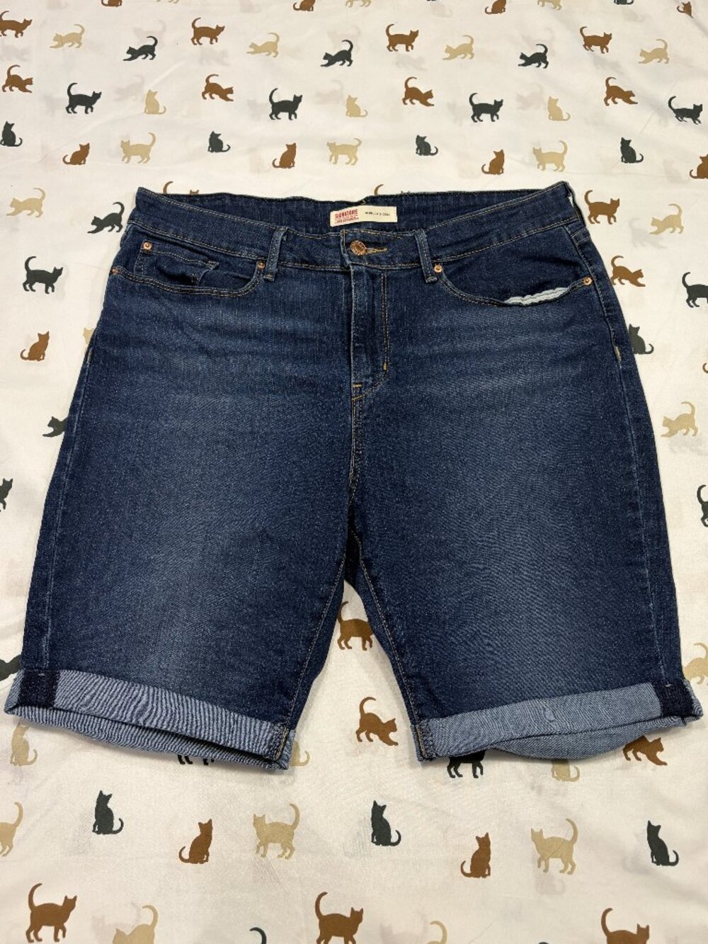 Signature by Levi Strauss Stretch Denim Bermuda Short